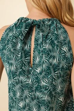 Hayden Washable Silk Blouse - Green Palm -Deals Zesty Vex Store 7934 Hayden Green Palm 5