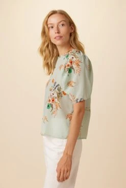 Sylvia Washable Silk Blouse - Cannes Floral -Deals Zesty Vex Store 7935 Sylvia Silk Cannes Floral 2