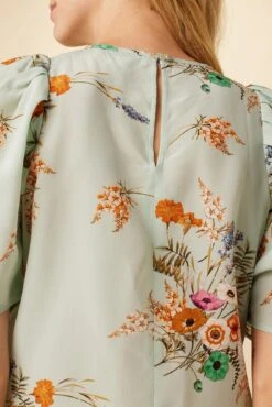 Sylvia Washable Silk Blouse - Cannes Floral -Deals Zesty Vex Store 7935 Sylvia Silk Cannes Floral 5