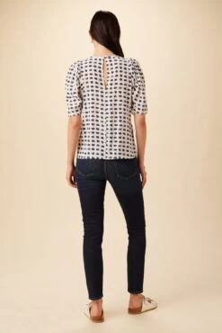 Sylvia Washable Silk Blouse - Squared Up White 9 Sylvia Washable Silk Blouse - Squared Up White -Deals Zesty Vex Store 7935 Sylvia Silk Squared Up White 3