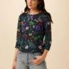 Martina Ecovero Blouse - Stella Floral Navy -Deals Zesty Vex Store 7936 Martina Stella Navy 1