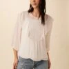 Catalina Cottonseed Cupro Blouse - White 2 Catalina Cottonseed Cupro Blouse - White -Deals Zesty Vex Store 7938 Catalina White 1