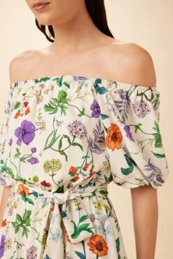 Misha Washable Silk Dress - Stella Floral White -Deals Zesty Vex Store 7947 Misha Stella White 4