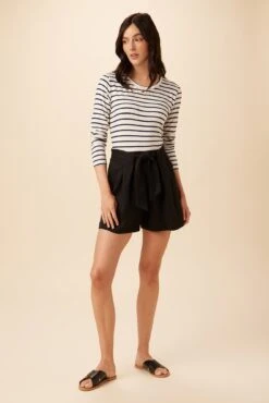 Eldora Tencel Twill Short - Black