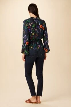 Paige Ecovero Blouse - Stella Floral Navy -Deals Zesty Vex Store 7967 Paige Stella Navy 3