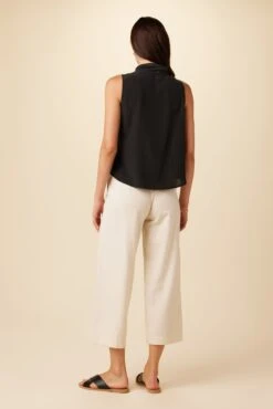 Leyna Washable Silk Blouse - Black -Deals Zesty Vex Store 7983 Leyna Black 3