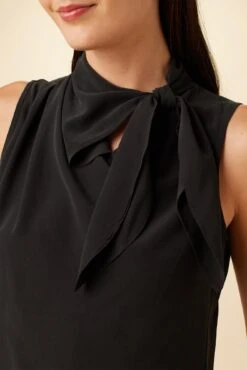 Leyna Washable Silk Blouse - Black -Deals Zesty Vex Store 7983 Leyna Black 4
