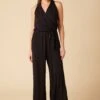 Agnes Dream Knit Jumpsuit - Black