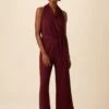 Agnes Dream Knit Jumpsuit - Plum -Deals Zesty Vex Store 7996 Agnes Jumpsuit Plum 1