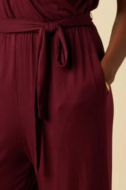 Agnes Dream Knit Jumpsuit - Plum -Deals Zesty Vex Store 7996 Agnes Jumpsuit Plum 4