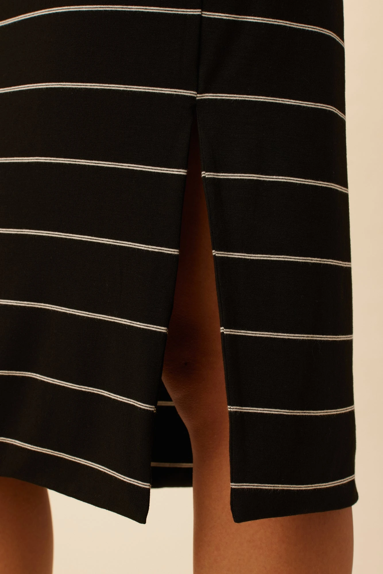 Miley Dream Knit Dress - Havana Stripe Black 6 Miley Dream Knit Dress - Havana Stripe Black - Image 4