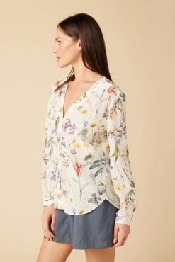 Kaya Washable Silk Blouse - Gemini Ivory -Deals Zesty Vex Store 8509R1 Kaya Silk Gemini Ivory 2