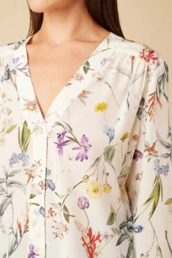 Kaya Washable Silk Blouse - Gemini Ivory -Deals Zesty Vex Store 8509R1 Kaya Silk Gemini Ivory 4