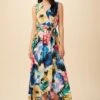 Hanne Washable Silk Maxi Dress - Full Bloom 2 Hanne Washable Silk Maxi Dress - Full Bloom -Deals Zesty Vex Store 9223 Hanne Full Bloom 1