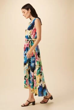 Hanne Washable Silk Maxi Dress - Full Bloom -Deals Zesty Vex Store 9223 Hanne Full Bloom 2