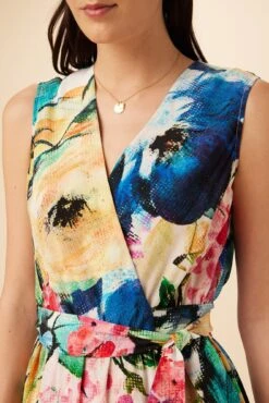 Hanne Washable Silk Maxi Dress - Full Bloom -Deals Zesty Vex Store 9223 Hanne Full Bloom 4