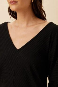 Manette Riviera Rib Top - Black -Deals Zesty Vex Store 9331 Manette Black 4