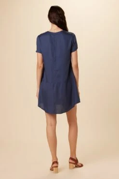 Zendaya Tencel Dress - Indigo -Deals Zesty Vex Store 9355 Zendaya Indigo 3