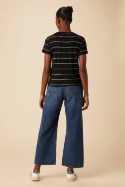 Berkeley Dream Knit Tee - Black Havana Stripe 8 Berkeley Dream Knit Tee - Black Havana Stripe -Deals Zesty Vex Store 9493 SS Berkeley Black Havana Stripe 3