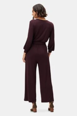 Everley Dream Knit Jumpsuit - Vineyard -Deals Zesty Vex Store 9623 Everley Vineyard 3
