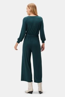 Everley Dream Knit Jumpsuit - Darkest Spruce -Deals Zesty Vex Store 9623 Everley darkest spruce 3