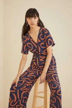 Fantasia Silk Jumpsuit -Deals Zesty Vex Store 9669 Fantasia Matisse Rust 1461 web