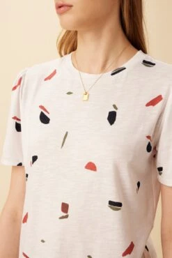 Odilia Reverie Slub Tee - Terrazzo -Deals Zesty Vex Store 9828 Odilia Slub Terrazzo 4