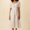 Michelle Cotton Eyelet Dress - White -Deals Zesty Vex Store 9987 Michelle Eyelet White 1