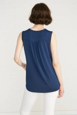 Melis Keyhole Tank - Navy - ReAmour -Deals Zesty Vex Store melis navy 054w